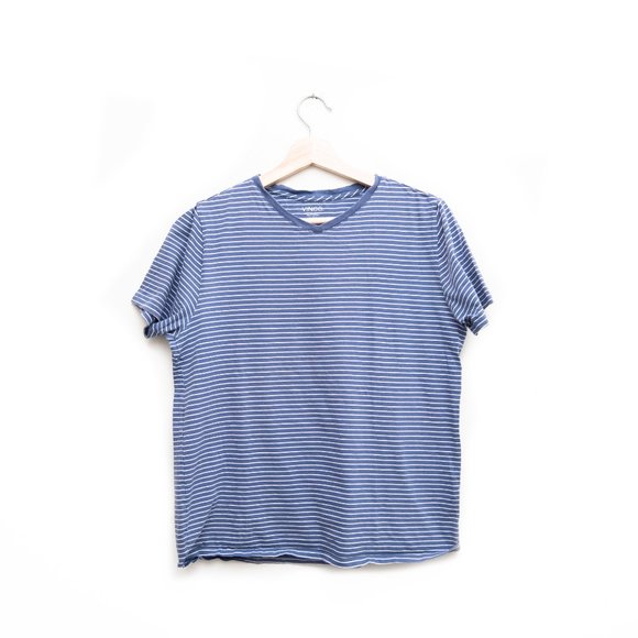 Vince Periwinkle Color Stripes Tee - Picture 2 of 5